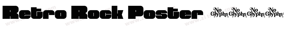 Retro Rock Poster字体转换